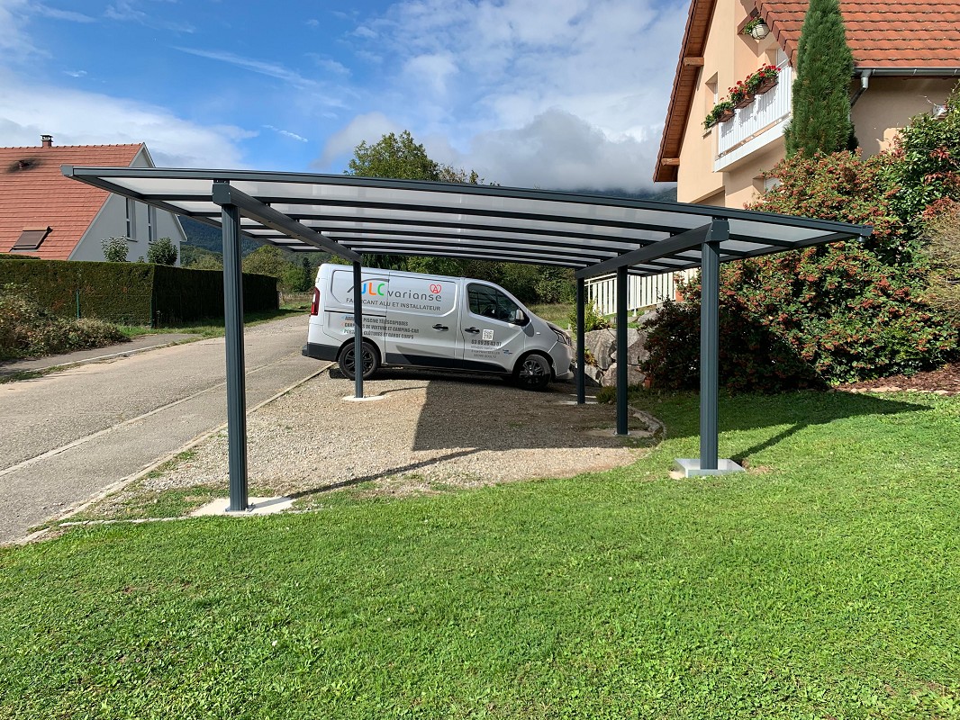 carport alu à toit plat ou cintré 