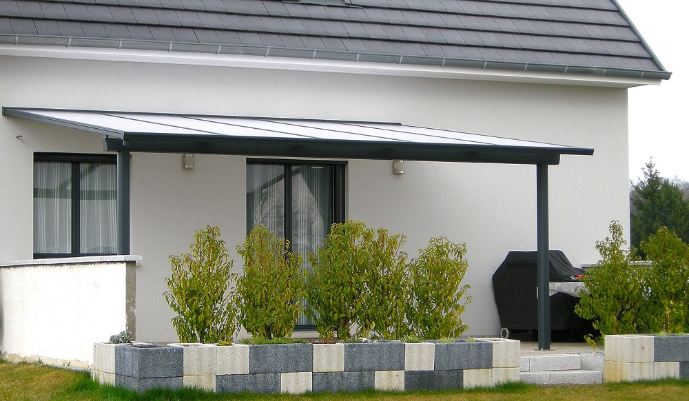 Pergola aluminium toit plat